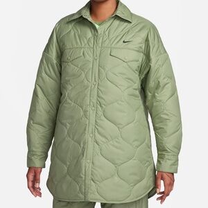 Nike Sportswear Essential Women’s Quilted Trench in light green XXL